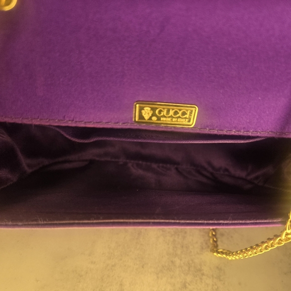 Gucci Vintage Micro Satin Bamboo Top Handle 2-Way Bag - Picture 9 of 13